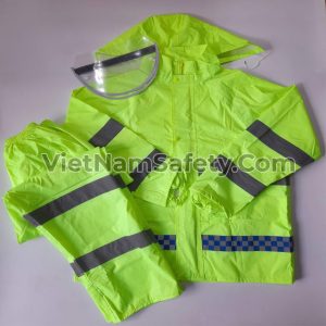 Quần áo mưa có phản quang màu Chuối vải Oxford VNS-204932
